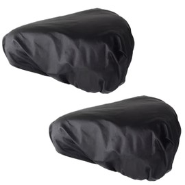 SWYSGS Saddle Cover, Waterproof Saddle Cover, Elastic Waterproof Bicycle Saddle Protective Cover, Bicycle Saddle Rain Cover, for Most Bicycle Saddles, 2 Pieces