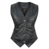 STOREJEES Leather Biker Jacket Women | Black, 3X-Large Vest