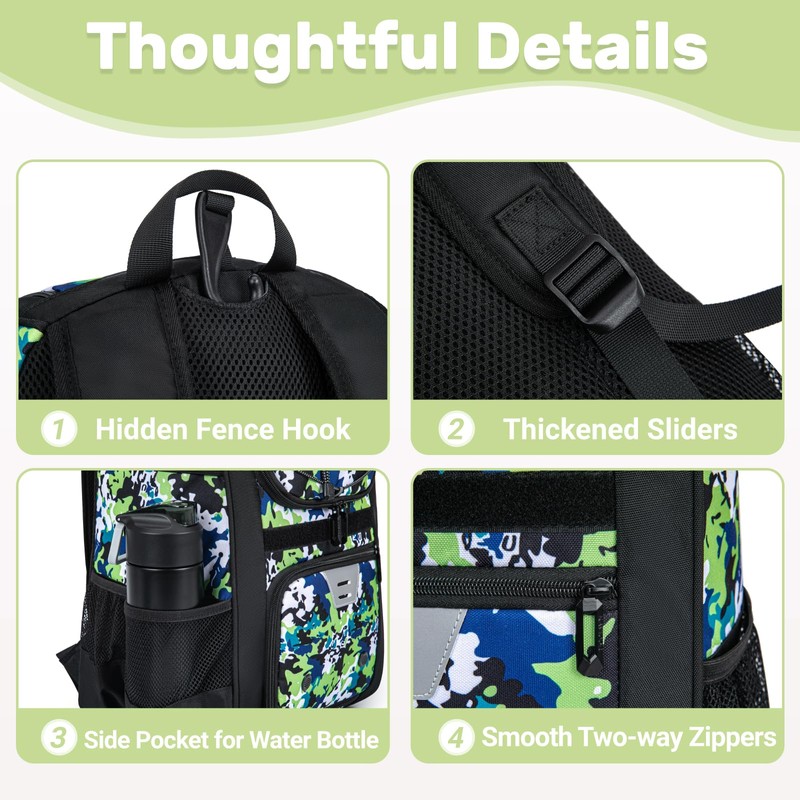 KAVIGOR Youth Baseball Bag, Softball Bag for Girls & Boys,