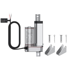 Justech 12V Linear Actuator 160LBS/750N-2inch/50mm Linear Motion Actuator 10mm/s with IP65 Waterproof for Electric Door Window Bed RV Industrial Machinery Vessels Solar Tracker