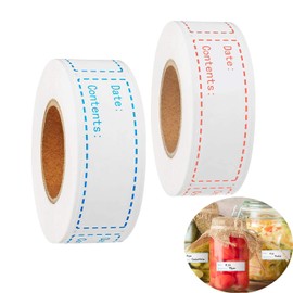 1000pcs Removable Freezer Labels, 1 x 3 Inch Food Labels for Food Containers Food Date Stickers Refrigerator Food Storage Labels Easy Clean No Residue Super Sticky, for Kitchen,Grocery Stores.