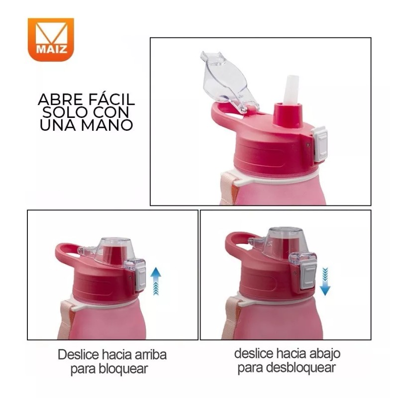 Maíz Botella Cilindro Agua Deportiva Motivacional Multicolor 1.3l