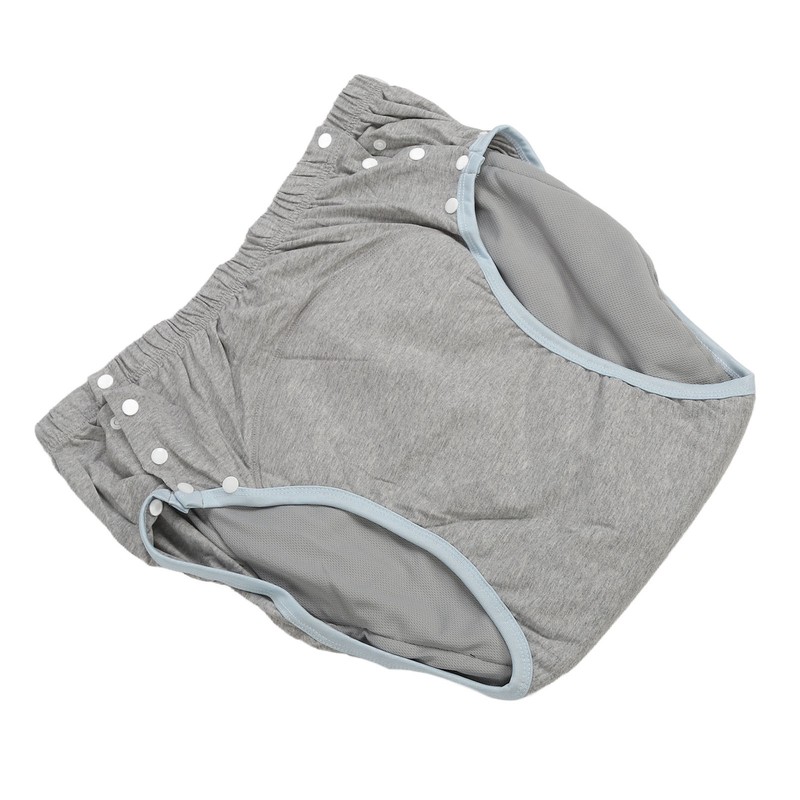 Adult Cloth Diaper XXL Light Gray High Absorption Leak Free