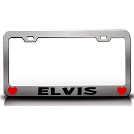 Custom Brother - Elvis Male Name Metal Car SUV Truck License Plate Frame Ch j74