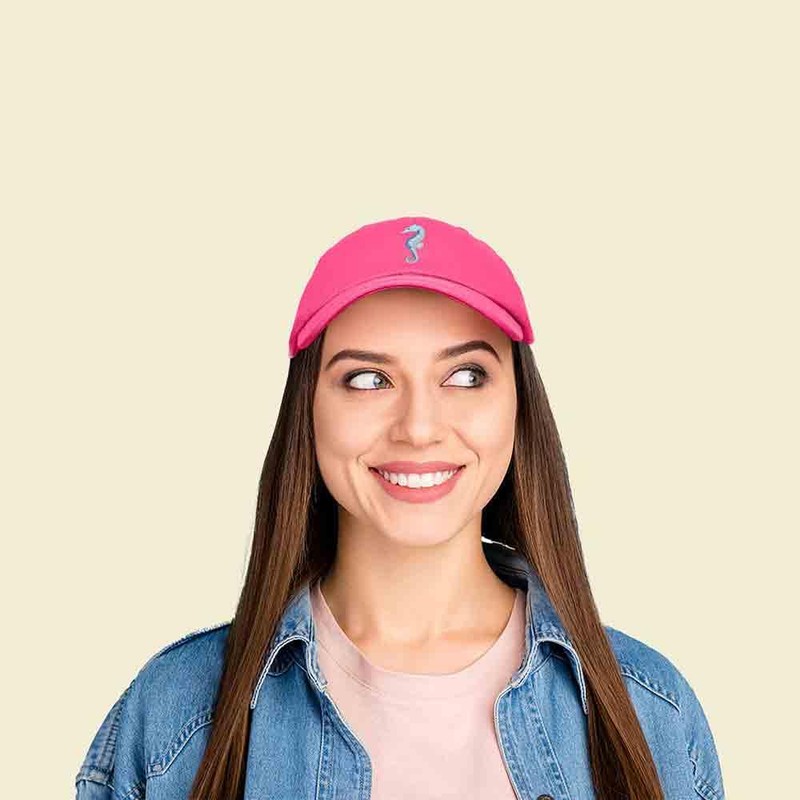 DALIX Seahorse Embroidered Dad Cap Cotton Baseball Hat Women in