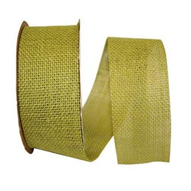 Reliant Ribbon Burlap Ribbon, 2-1/2 Inch X 20 Yards, Chartreuse