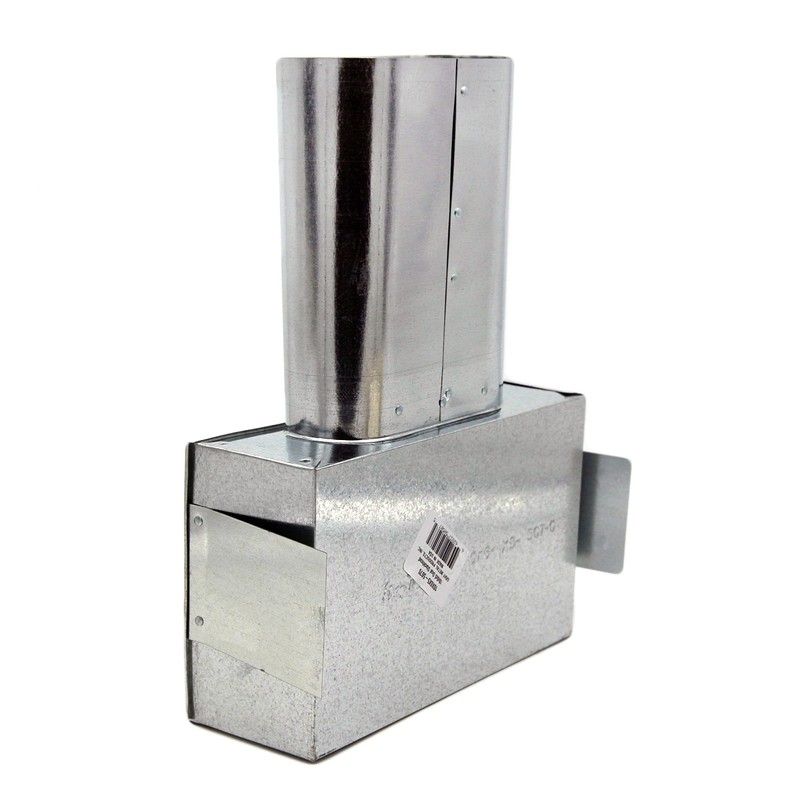 HVAC Premium Oval Stack Head 7" Throat Duct Fitting |