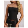 winkbay Women's Summer Strapless Fitted Tube Top Boned Going Out