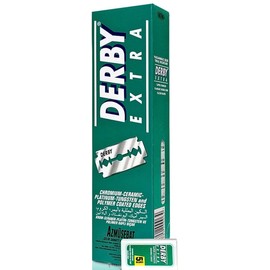 Derby Extra Hojas de afeitar de doble filo, 100 piezas