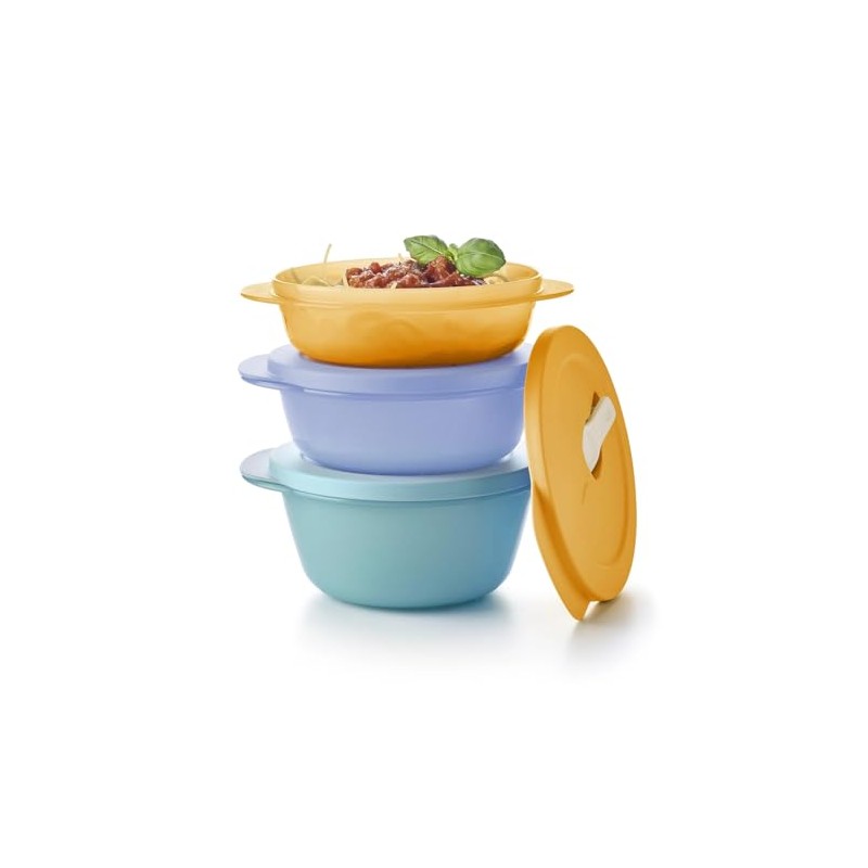 Tupperware Essentials Store Serve & Go Bowl Set, Medium, 3