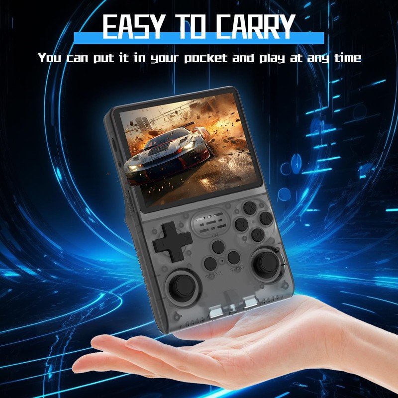 RegiisJoy Handheld Game Console 3.5 inch IPS Screen 30000 Games