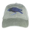 Tom's Bird Feeders Raven Embroidered Cotton Cap Green