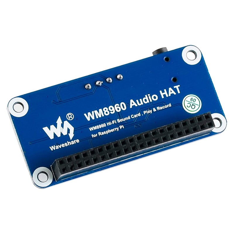 WM8960 Audio HAT Module for Raspberry Pi 5/4B/3B+/3B/A+/Zero/Zero W/Zero WH/Zero