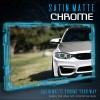 Solutions 60"x72" In Silver Satin Matte Chrome Metallic Vinyl Wrap