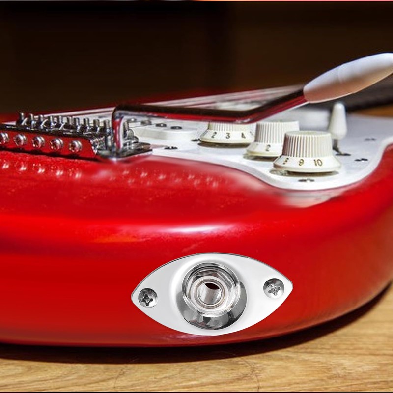 Guitar Output Jack Plate 6.35mm Electric Guitar Input Jack 1/4"