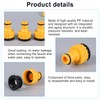 Pack of 3 Tap Connector, Garden Hose Connection Adapter, 1/2