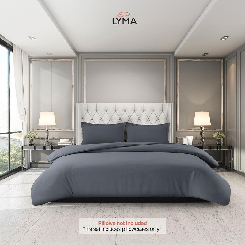LYMA Bedding Pillow Cases 2 Pack, Ultra Soft Breathable Oxford