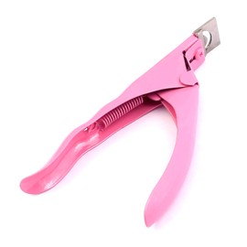LAJA IMPORTS 1 PCS Acrylic UV Gel False Nail TIP Clipper Cutter Trimmer Cuticle Nipper Cutter Pusher Remover Manicure Tool (Pink)