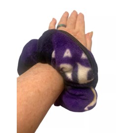 SHOPGALNY Baltimore Ravens Fleece HAIR ZIPPER SCRUNCHIE FUN GIFT IDEA, Game Day, Tech, GYM