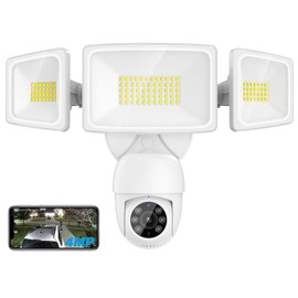 Onforu Floodlight Camera Outdoor, 2K Smart Home Security Camera Wired, 360° Surveillance Al Detection & Auto Tracking, 5500 Lumens Motion-Activated Flood Light Cam, Color Night Vision, 2-Way Audio