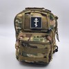 Tactical Orthodox Cross Eastern Christian PVC Patch Compatible with Velcro