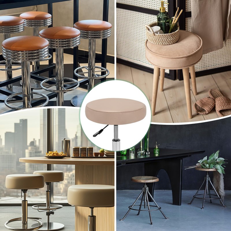 M METERXITY 1-Pack Bar Stool Covers Round, for 12-14 Inch