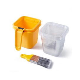 Voomey 13Pc Paint Cups for Painting, Small Paint Bucket Holds 16 oz. of Paint or Stain, Paint Cup, Paint Pail Liner, Brush, Trim Painting Tool, for Finishing Work and Repairs