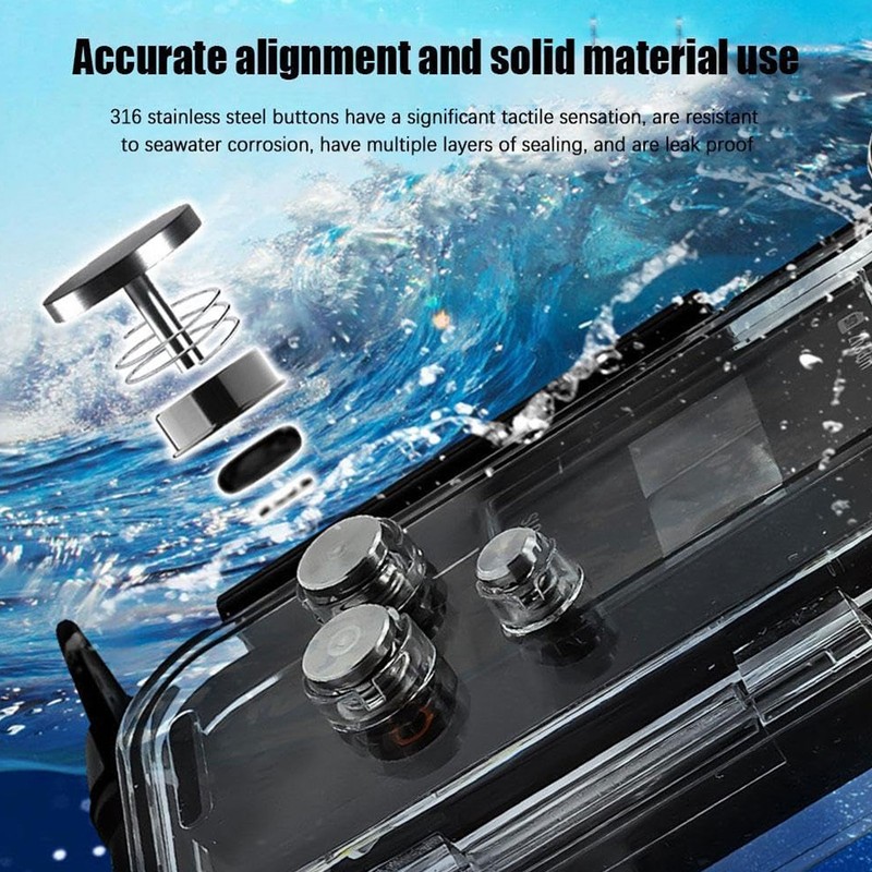 Waterproof Housing Case for Osmo Pocket 3 Touchscreen Protective 45m