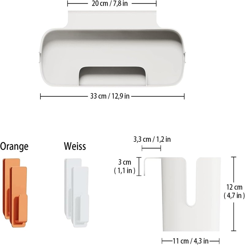 CAAGGMM Hanging Bed Organiser, Hanging Bed Organiser Storage Basket with