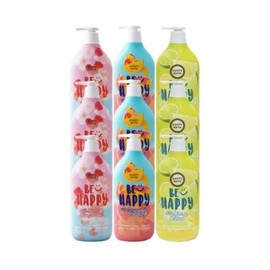 Happy Bath Smile Body Wash 900g (citron 3 cherry 3 grapefruit 3) total 9 / 해피바스 스마일 바디워시900g (유자3 체리3 자몽3) 총 9개