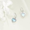Moonstone Earrings for Women 925 Sterling Silver Filigree Drop Earrings