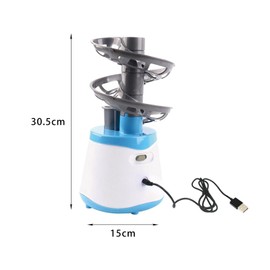 F Fityle Automatic Pong Machine Table Tennis Serve Machine Table Tennis Robot for Outdoor Sports, Blue