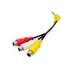 3.5 mm 4 Pole Mini Plug (L-Shaped Plug Male) to RCA (Red,