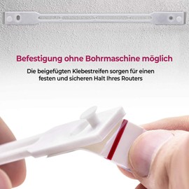 Mobilefox Router Wall Mount 122 mm Suitable for Fritzbox 4020