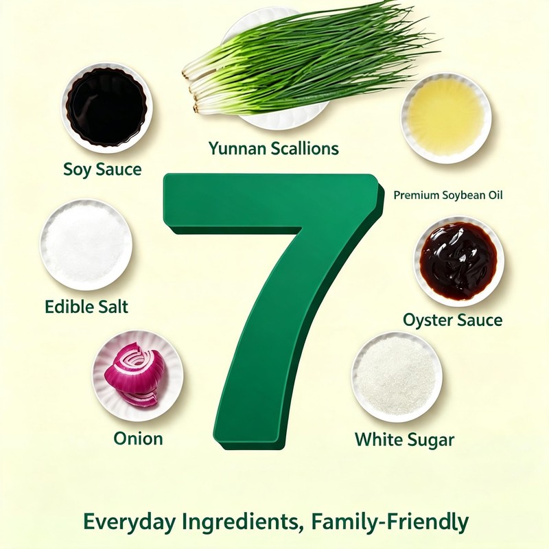 Scallion Oil Sauce, 7.41 oz, Seasoning for Noodles and Stir-fry