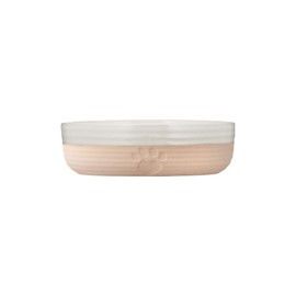 Mason Cash Hearts Paw Small Pet Bowl, 13cm Diameter, 250ml Capacity Ideal for Cats, Puppies & Small Dogs, Durable Stoneware, Dishwasher & Freezer Safe