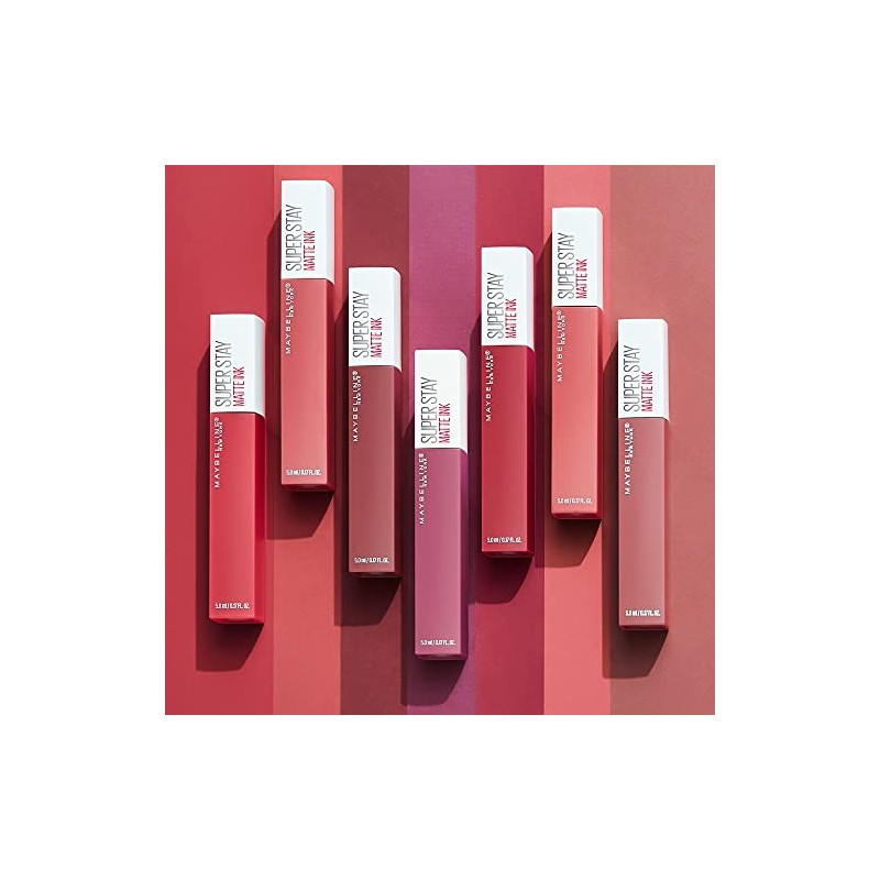 Maybelline Superstay Matte Ink, Labial Líquido Mate de Larga Duración,