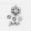 LT Easiyl 4set 3-Way Corner Bracket Cube 30x30x30mm 3-Way Aluminum