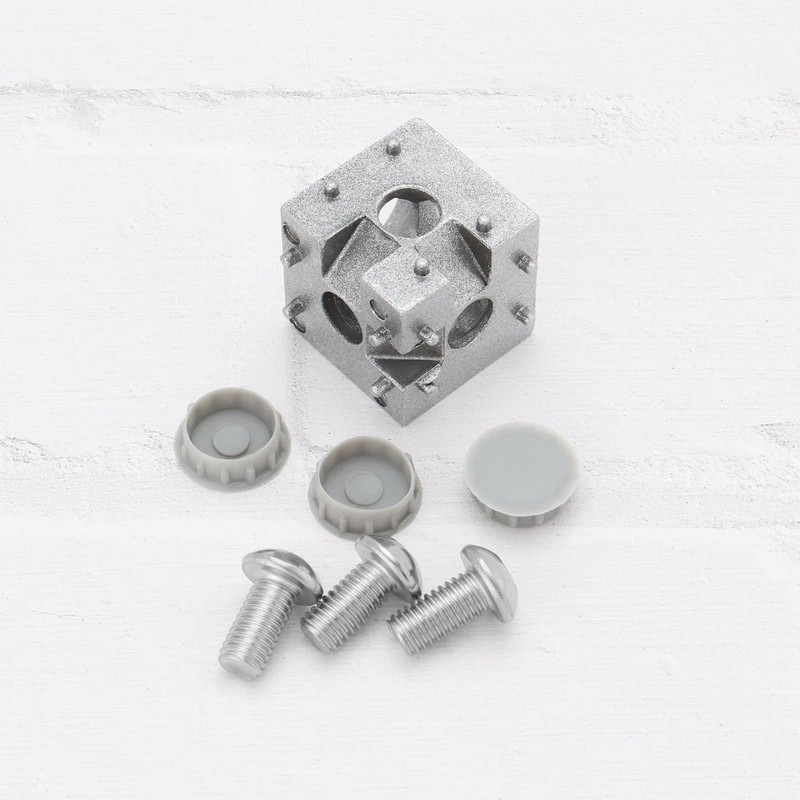 LT Easiyl 4set 3-Way Corner Bracket Cube 30x30x30mm 3-Way Aluminum