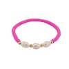 Pink Colour polymer clay Beads stretchable bracelet