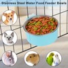 Reshiho Crate Dog Bowl,Removable Stainless Steel Kennel Water Hanging Food