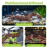 Apatal Reptile Climbing Branch Decor with Leaves 2 Pcs Resin