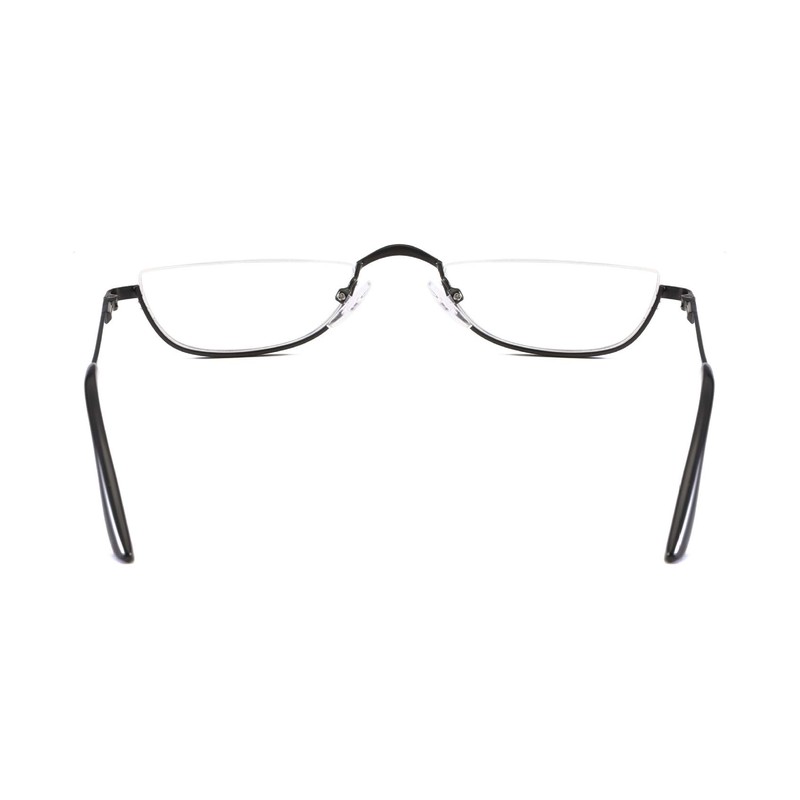 REAVEE - Gafas de lectura para hombre, diseño retro, aleación,