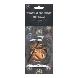 Enchanting Multicolor Litha Dragon Design Air Freshener - 7cm x 7cm (1 Pc.) - Floral Scented Air Freshener - Perfect Hanging for Cars & Rooms
