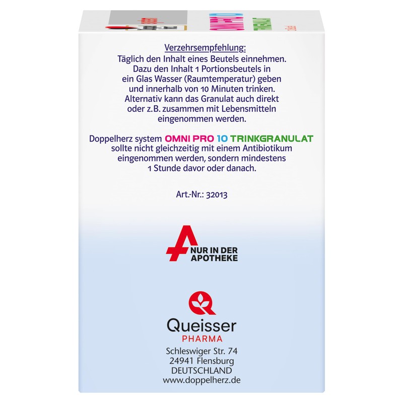Doppelherz system OMNI PRO 10-8 Billion Bacterial Cultures from 10