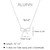 Aluinn Bow Necklace for Women Cute Small Tiny Bow Pendant