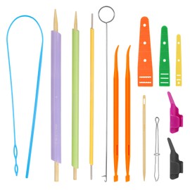 17pcs Quick Turn Fabric Set, Multifunctional Fast Turn Tube Turner for Sewing Quick Turn Fabric Tube Turning Tool Fabric Tube Turning Kits for Crafts DIY Knitting Gift