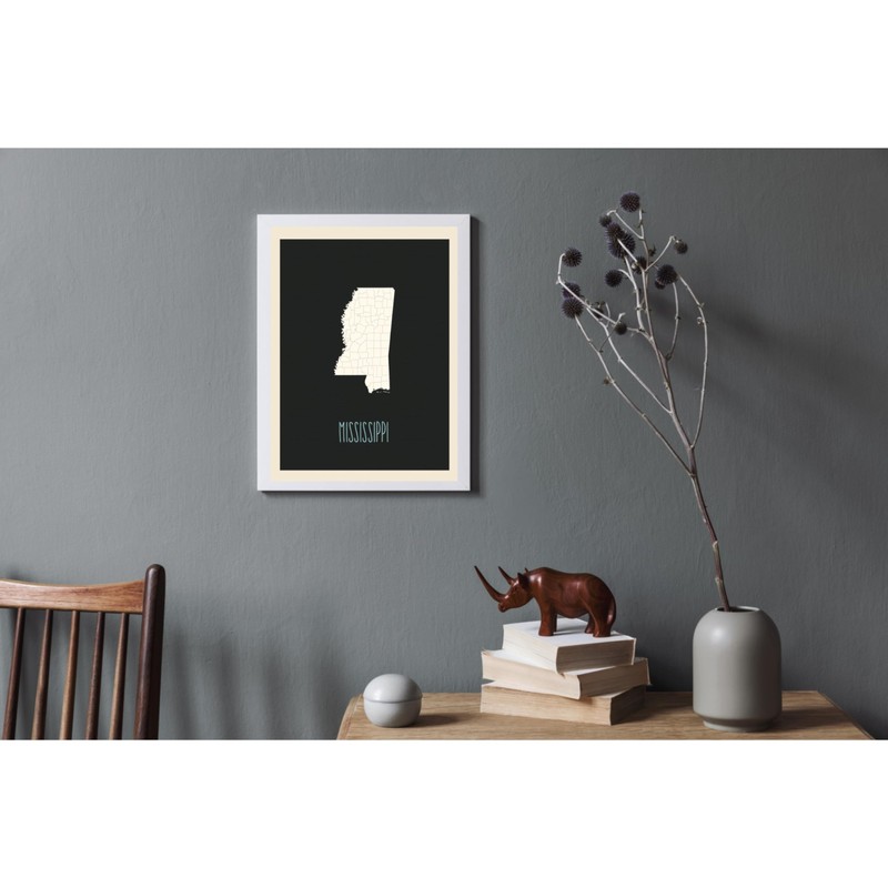 Mapa de Estados Unidos para niños, Mississippi