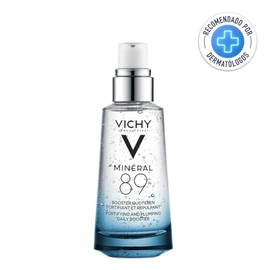 Vichy Minéral 89, Sérum Fortificador para Rostro, Hidratación Profunda y Duradera, Tonifica con Ácido Hialurónico, Piel Suave y Rellena, Uso de Día y 