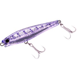 DUEL Hardcore Monster Shot Sinking Pencil 3.7 Inches (95 mm) Solid Reflective Silver, Blueback, Flounder, Spanish Mackerel, Sea Bass, Long Casting